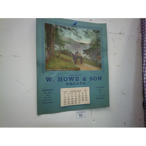 82 - W Howe & Son Omeath 1959 Shop Calendar