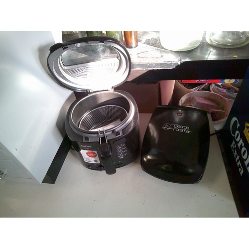 2 - New Chip Pan & George Foreman Sandwich Toaster