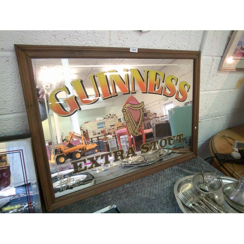 353 - Original Guinness Pub Mirror (3ft x 2ft)