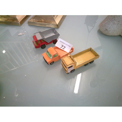 72 - 3 Matchbox Lorry Models