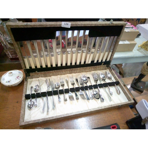 124 - Sheffield Canteen of Cutlery in Original Box