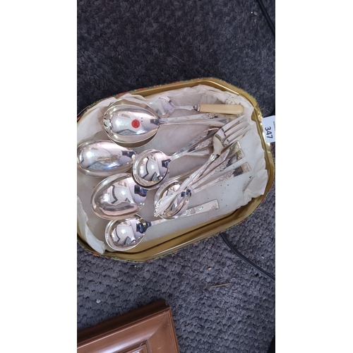 347 - Silver-plated cutlery collection