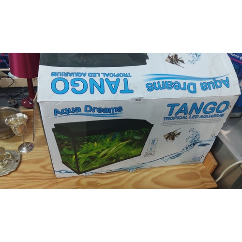 353 - TANGO Aqua Dreams Tropical Aquarium 60L + Small Aquarium.(Tanks only