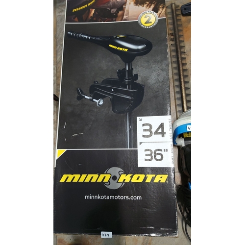 478 - Minn Kota Endura C2 Trolling Motor. Includes 34 lbs thrust, 36-inch shaft, versatile mounting design... 