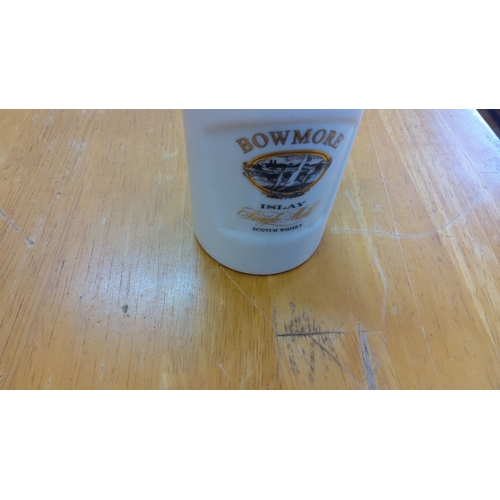 108 - Bowmore Islay Single Malt Scotch Whisky ceramic water jug.