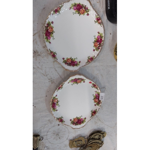 171 - Pair of Royal Albert bone china servingplates from the 