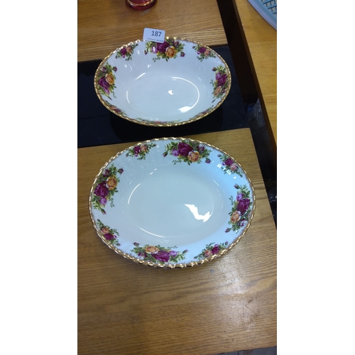 187 - Pair of Royal Albert 