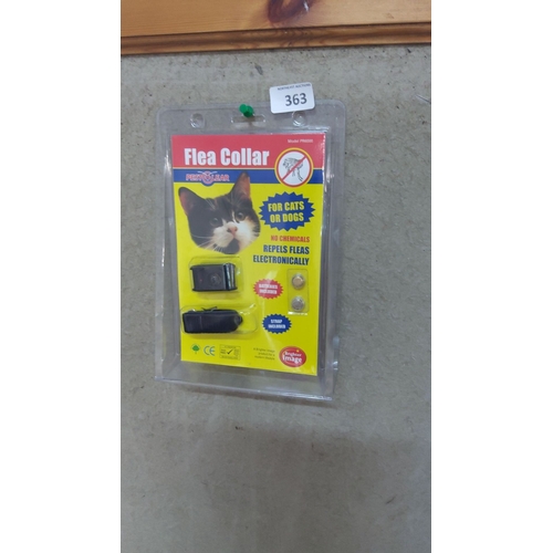 363 - Flea Collar Model PR6000. Features electronic flea repellent, no chemicals, batteries and strap incl... 