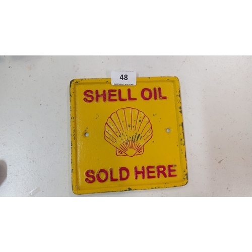 48 - Cast Iron Shell Oil 
