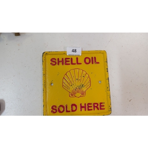 48 - Cast Iron Shell Oil 