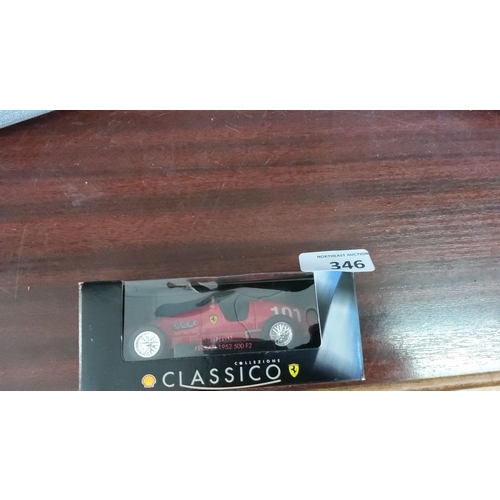 346 - 1952 500 F2 Ferrari die-cast model car. Comes with original packaging by Collezione Classico.