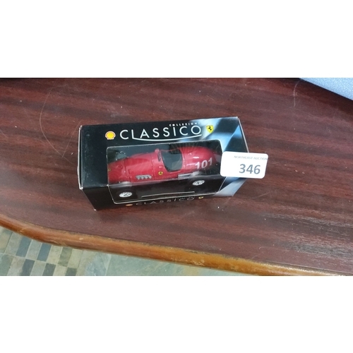 346 - 1952 500 F2 Ferrari die-cast model car. Comes with original packaging by Collezione Classico.