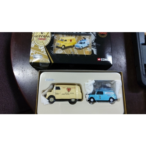 333 - Corgi Limited Edition Die-cast Model Vehicles,from the Guinness Collection. Bedford CA Van & Mini Va... 