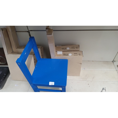 137 - Set of 5 new IKEA chairs. (Model 401.536.99) still in original packaging.