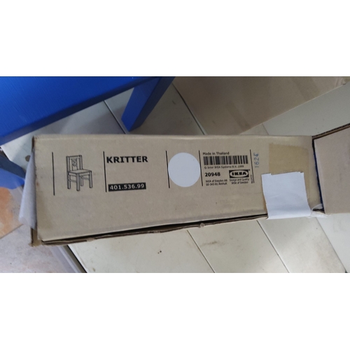 137 - Set of 5 new IKEA chairs. (Model 401.536.99) still in original packaging.