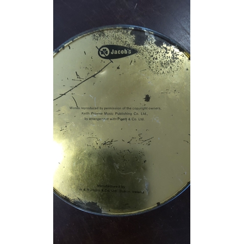 179 - Vintage Percy French 'Songs of Ireland' Tin. Manufactured by W & R Jacob & Co. Ltd., Dublin, Ireland... 