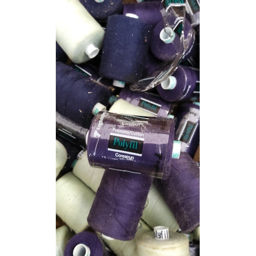 295 - Assorted spools of Polyfil Corespun Polyester/Cotton thread in various colors.(50)