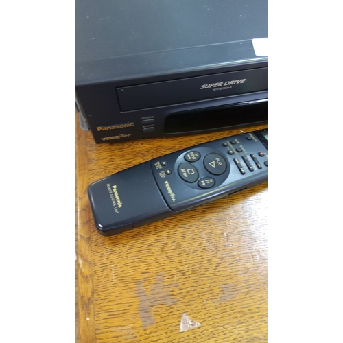 116 - Panasonic Super Drive VCR with Remote Control Unit, model number NV-SD10. Iconic vintage video playb... 