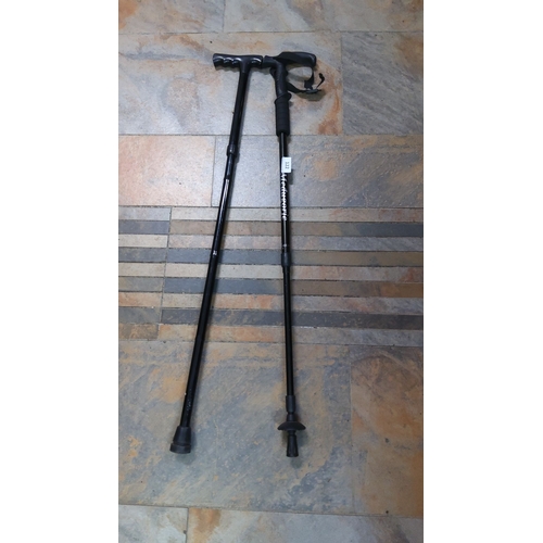 122 - Pair of walking sticks (1 from medjugorje)