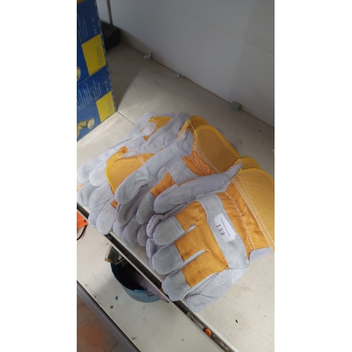 133 - 5 Pairs of Welding Gloves