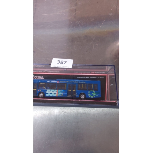 382 - Corgi Original Omnibus Limited Edition Scale Model, Route 555 Bus. Detailed 1:76 scale collectible i... 