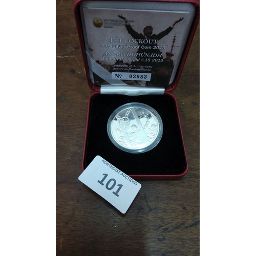 101 - 2013 €15 Silver Proof Coin, 