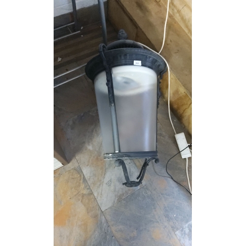367 - Large Round lantern with perspex panels (from Stephens Green Dublin)