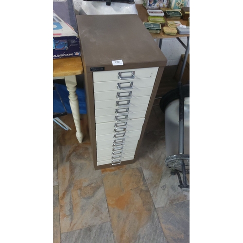 372 - 15 drawer filing cabinet