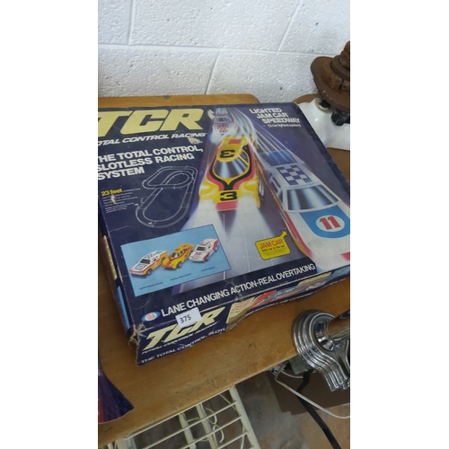 375 - TCR Slotless Racing Set, featuring lighted Jam Car Speedway. Includes approximately 23 feet of track... 