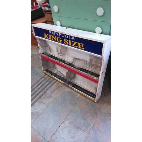 411 - Plastic and metal construction cigarette display rack. Approximately 85 cm high, 90 cm wide, 20 cm d... 