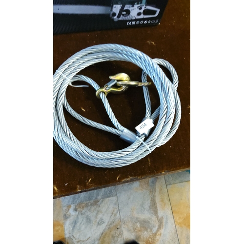 454 - Steel rope with hooks both ends