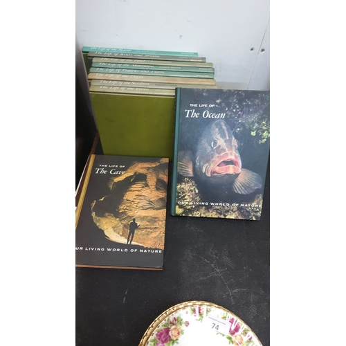 73 - Set of ten natural history books from the 