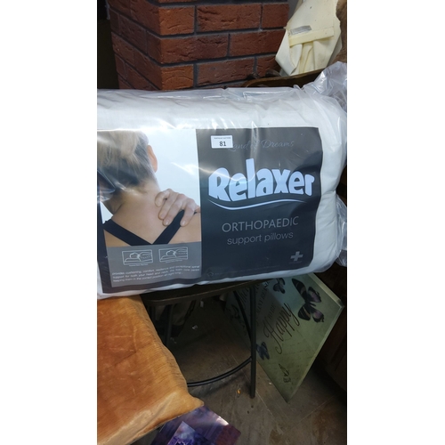 81 - Set of orthopaedic pillows