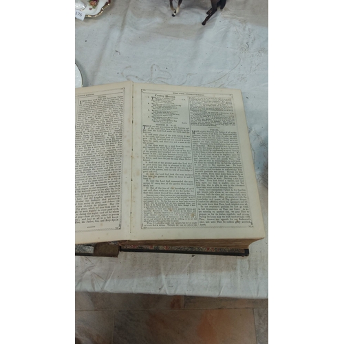 180 - 1866 Family Worship Book - Anglican Church - Barlow Family (marbled cover)