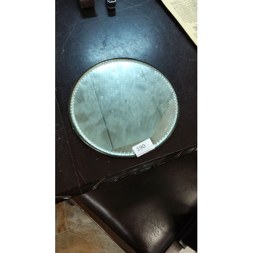 190 - Vintage plateau vanity mirror