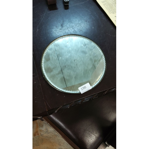 190 - Vintage plateau vanity mirror