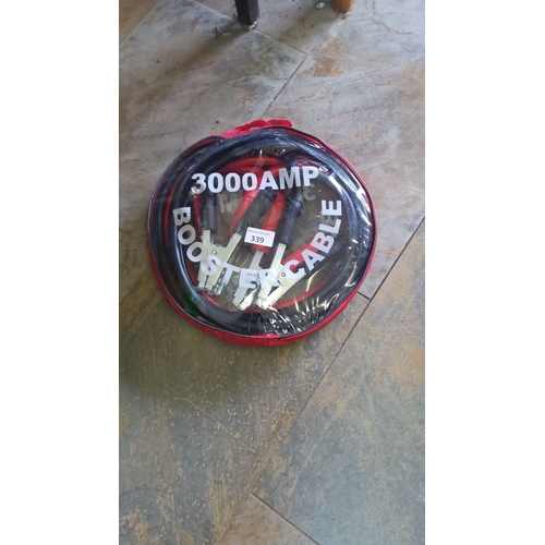 339 - Set of heavy duty jump leads