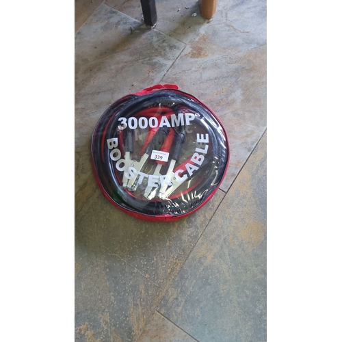 339 - Set of heavy duty jump leads