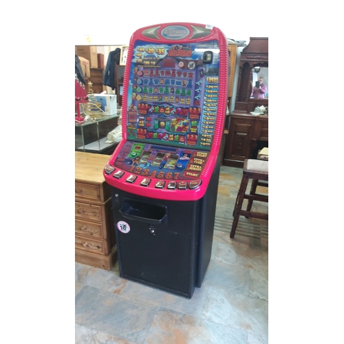 444 - Arcade-style slot machine with vibrant, colorful graphics, labeled 