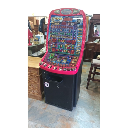 444 - Arcade-style slot machine with vibrant, colorful graphics, labeled 