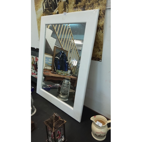 76 - Large wooden frame mirror