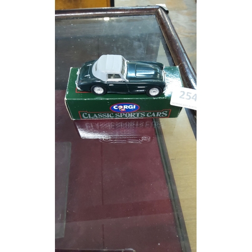 254 - Corgi Classic Sports Car model in original box. Features the Austin Healey design.