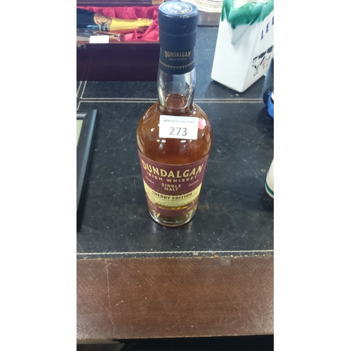 273 - Dundalgan Irish Whiskey, Single Malt, Sherry Edition, has rich sherry undertones and comes in an ele... 