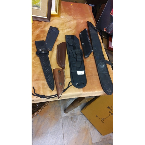 79 - Lot of Knife Sheaths