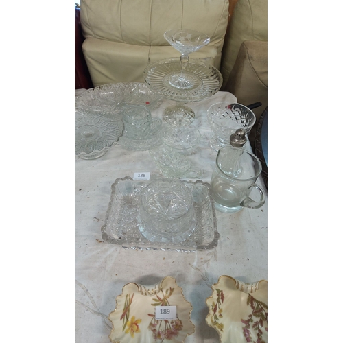 188 - Lot of Crystal & Glass