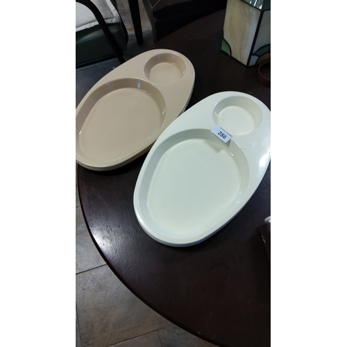 286 - 10 x Large Plastic Camping Plates