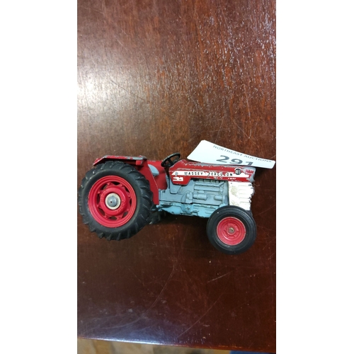 291 - Vintage Massey Ferguson 165 die-cast model tractor.