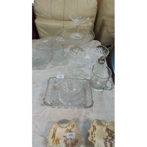 188 - Lot of Crystal & Glass