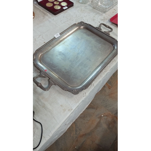 191 - Large Silver Plated Tray