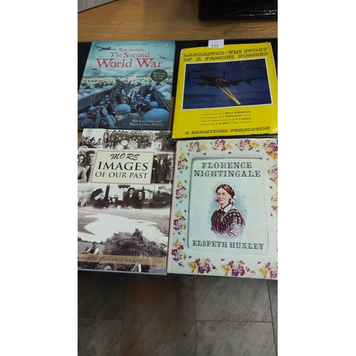 210 - 4 Vintage Books,Second World War,Florence Nightingale,Lancaster Bomber & Images of our past